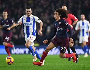 Brighton And Hove Albion V Arsenal 2018-19 Prints: Guendouzi vs. Gross: A Midfield Battle - Arsenal vs