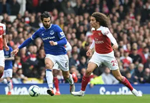 Everton V Arsenal 2018-19 Prints: Guendouzi vs Sigurdsson: A Premier League Showdown at Goodison Park