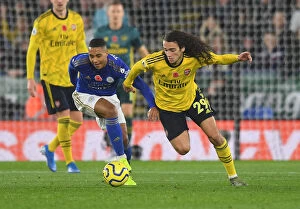 Images Dated 10th November 2019: Guendouzi vs Tielemans: Battle in the Midfield - Leicester City vs Arsenal FC