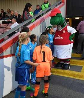 Gunnersaurus with Mascots: Arsenal Women vs Everton Ladies Pre-Season Friendly
