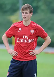 Harvard Nordtveit (Arsenal). Arsenal Training Ground, London Colney, Hertfordshire