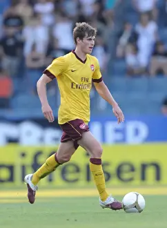 Sturm Graz V Arsenal 2010-11 Prints: Harvard Nordtveit's Leading Performance: Arsenal's 4-0 Triumph Over Sturm Graz