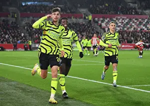 Brentford V Arsenal 2023-24 Prints: Havertz Scores First Arsenal Goal: Arsenal Take Early Lead Against Brentford (Premier League 2023-24)