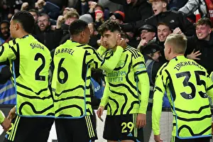 Brentford V Arsenal 2023-24 Prints: Havertz Scores First Arsenal Goal: Arsenal Takes Early Lead vs
