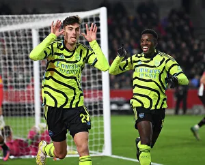 Brentford V Arsenal 2023-24 Prints: Havertz Scores the Winner: Brentford vs. Arsenal, Premier League 2023-24