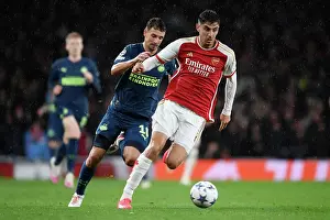 Arsenal V PSV Eindhoven 2023-24 Prints: Havertz Shines: Arsenal's Win Against PSV Eindhoven in Champions League at Emirates Stadium