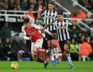 Newcastle United V Arsenal 2023-24 Prints: Havertz vs Guimaraes: Battle at St