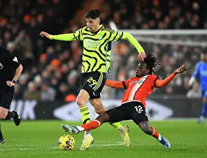 Havertz vs Kabore: Intense Clash in Luton Town vs Arsenal Premier League Match, 2023-24