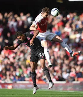 Arsenal V Everton 2018-19 Prints: Head-to-Head: Rob Holding vs Dominic Calvert-Lewin - Arsenal v Everton