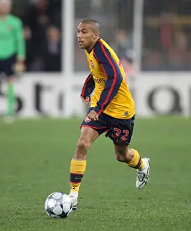 AS Roma V Arsenal 2008-9 Prints: Heartbreaker in Rome: Arsenal's Penalty Agony Against AS Roma (2009) - Gael Clichy's Devastating Moment