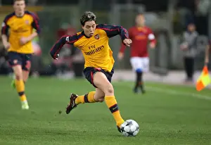 AS Roma V Arsenal 2008-9 Prints: Heartbreaking Penalty: Arsenal's Nasri Misses in UEFA Champions League Shootout vs