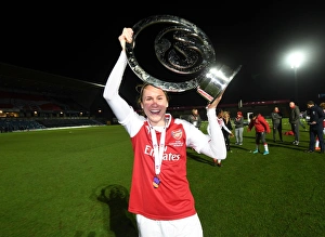 Arsenal Women V Manchester City Ladies - Continentail Cup Final Prints: Heather O'Reilly Celebrates Arsenal Women's Continental Cup Victory