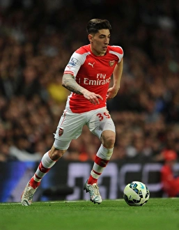 Arsenal Swansea City 2014/15 Prints: Hector Bellerin: In Action for Arsenal Against Swansea City, Premier League 2014/15