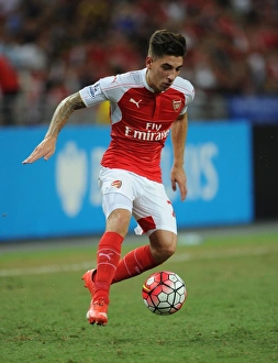 Hector Bellerin in Action: Arsenal vs. Everton, 2015-16 Barclays Asia Trophy, Singapore