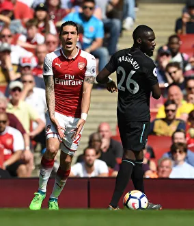 Arsenal V West Ham United 2017-18 Prints: Hector Bellerin in Action: Arsenal vs. West Ham United, Premier League 2017-18