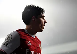 Hector Bellerin in Action: Arsenal vs. West Bromwich Albion, Premier League 2020-21