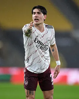 Wolverhampton Wanderers V Arsenal 2020-21 Prints: Hector Bellerin in Action: Arsenal vs. Wolverhampton Wanderers, Premier League 2020-21