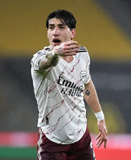 Wolverhampton Wanderers V Arsenal 2020-21 Prints: Hector Bellerin in Action: Arsenal vs. Wolverhampton Wanderers, Premier League 2020-21