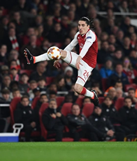 Arsenal V AC Milan 2017-18 Prints: Hector Bellerin in Action: Arsenal vs AC Milan, Europa League 2018