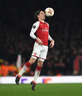Arsenal V AC Milan 2017-18 Prints: Hector Bellerin in Action: Arsenal vs AC Milan, UEFA Europa League 2018