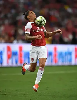Hector Bellerin in Action: Arsenal vs Atletico Madrid, International Champions Cup 2018