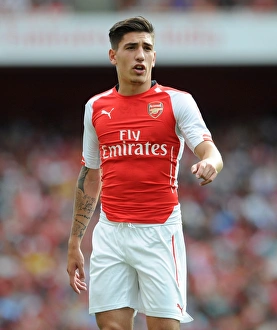 Pre Season Prints: Hector Bellerin in Action: Arsenal vs Benfica, Emirates Cup 2014