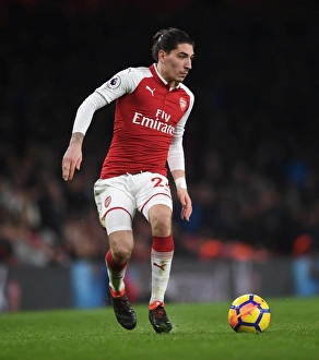 Hector Bellerin in Action: Arsenal vs Everton, Premier League 2017-18