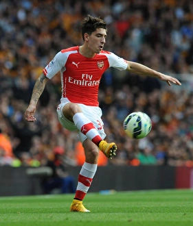 Hector Bellerin in Action: Arsenal vs Hull City, Premier League 2014-15