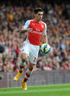 Hector Bellerin in Action: Arsenal vs Hull City, Premier League 2014-15