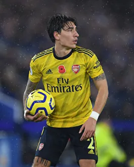 Leicester City V Arsenal 2019-20 Prints: Hector Bellerin in Action: Arsenal vs Leicester City, Premier League 2019-20
