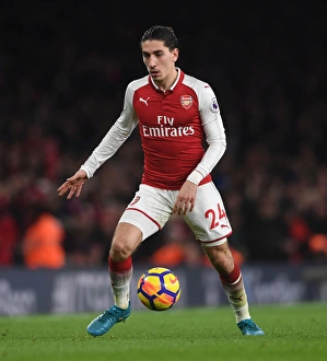 Arsenal V Liverpool 2017-18 Prints: Hector Bellerin in Action: Arsenal vs Liverpool, Premier League 2017-18