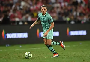 Hector Bellerin in Action: Arsenal vs Paris Saint-Germain, International Champions Cup 2018