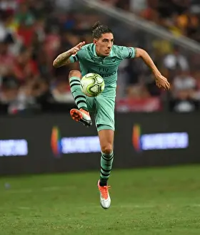 Hector Bellerin in Action: Arsenal vs Paris Saint-Germain, International Champions Cup 2018