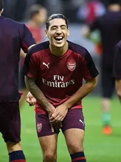 Hector Bellerin in Action: Arsenal vs SS Lazio Pre-Season Friendly, Stockholm 2018