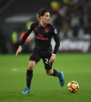 West Ham United V Arsenal 2017-18 Prints: Hector Bellerin in Action: Arsenal vs West Ham United (2017-18) - Premier League Showdown