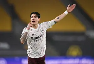 Wolverhampton Wanderers V Arsenal 2020-21 Prints: Hector Bellerin in Action: Arsenal vs Wolverhampton Wanderers, Premier League 2020-21