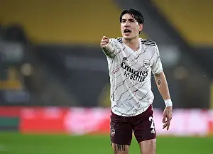 Wolverhampton Wanderers V Arsenal 2020-21 Prints: Hector Bellerin: In Action for Arsenal Against Wolverhampton Wanderers