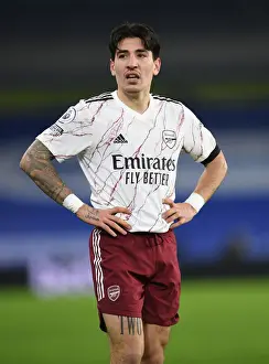 Brighton And Hove Albion V Arsenal 2020-21 Prints: Hector Bellerin in Action: Brighton & Hove Albion vs Arsenal, Premier League 2020-21