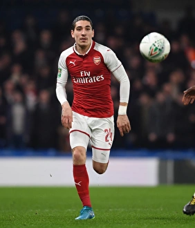 Chelsea V Arsenal - Carabao Cup 1/2 Final 1st Leg 2017-18 Prints: Hector Bellerin in Action: Chelsea vs. Arsenal Carabao Cup Semi-Final