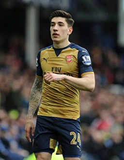 Everton V Arsenal 2015-16 Prints: Hector Bellerin in Action: Everton vs Arsenal, Premier League 2015-16