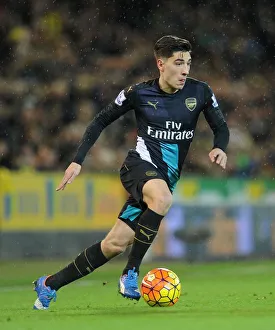 Norwich City V Arsenal 2015-16 Prints: Hector Bellerin: In Action Against Norwich City, Premier League 2015-16