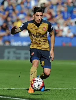 Leicester City V Arsenal 2015/16 Prints: Hector Bellerin in Action: Premier League 2015/16 - Arsenal vs. Leicester City