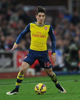 Hector Bellerin in Action: Stoke City vs Arsenal, Premier League 2014-15