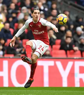 Tottenham Hotspur V Arsenal 2017-18 Prints: Hector Bellerin: In Action at the Tottenham vs Arsenal Premier League Match, 2017-18