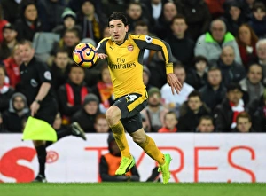 Liverpool V Arsenal 2016-17 Prints: Hector Bellerin at Anfield: Liverpool vs Arsenal, Premier League 2016-17