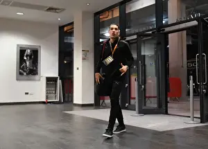 Arsenal V Östersunds FK 2017-18 Prints: Hector Bellerin Arrives at Emirates Stadium: Arsenal vs Östersunds FK