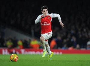 Images Dated 24th January 2016: Hector Bellerin (Arsenal). Arsenal 0: 1 Chelsea. Barclays Premier League. Emirates Stadium