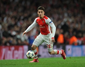 Arsenal V Monaco 2104/15 Prints: Hector Bellerin (Arsenal). Arsenal 1: 3 AS Monaco