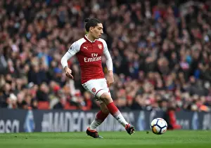 Hector Bellerin (Arsenal). Arsenal 3: 0 Stoke City. Premier League. Emirates Stadium