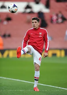 Hector Bellerin (Arsenal). Arsenal 3: 1 West Ham United. Barclays Premier League. Emirates Stadium